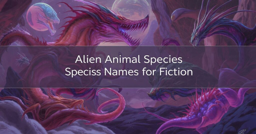 Alien Animal Species Names for Fiction