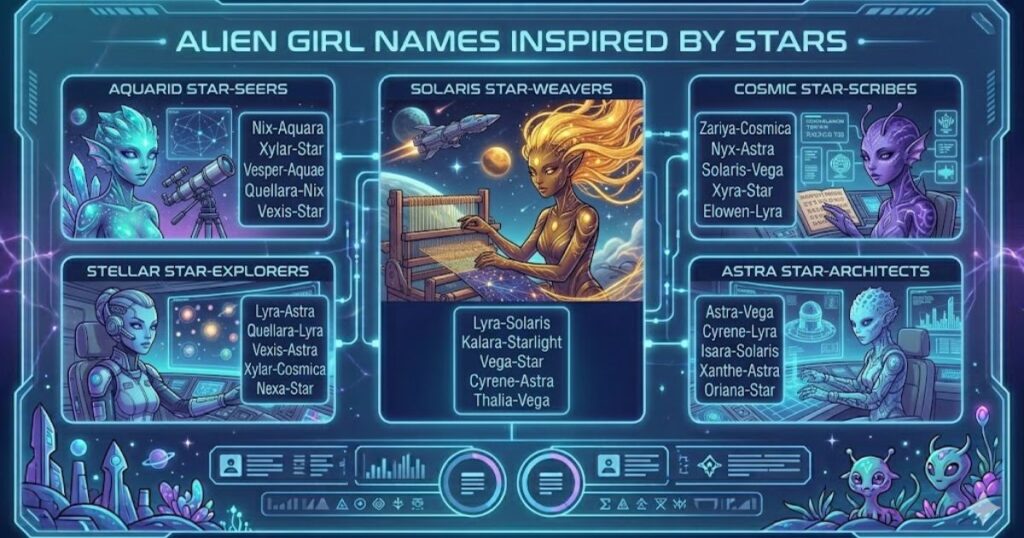 Alien Girl Names Inspired by Stars