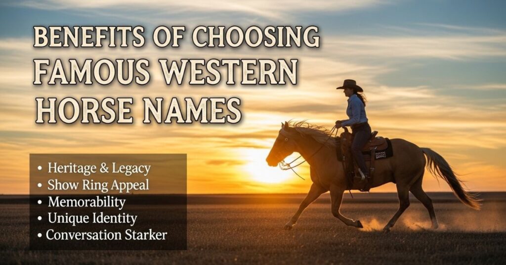 Benefits of Choosing Famous Western Horse Names