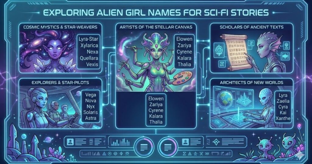 Best Alien Girl Names for Sci-Fi Stories