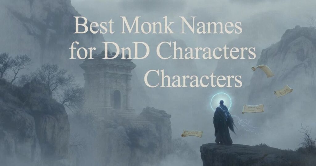 Best Monk Names for DnD Characters