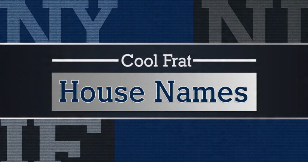 Cool Frat House Names