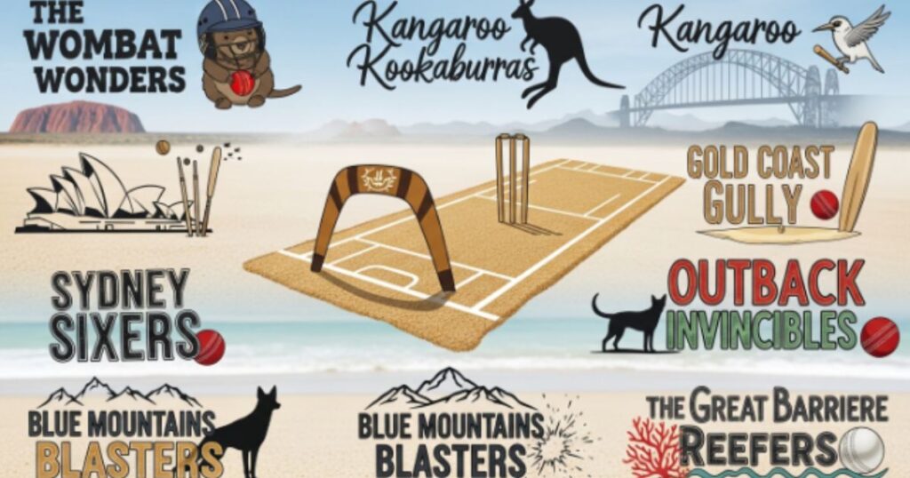 Cricket Team Names Inspired by Australia
