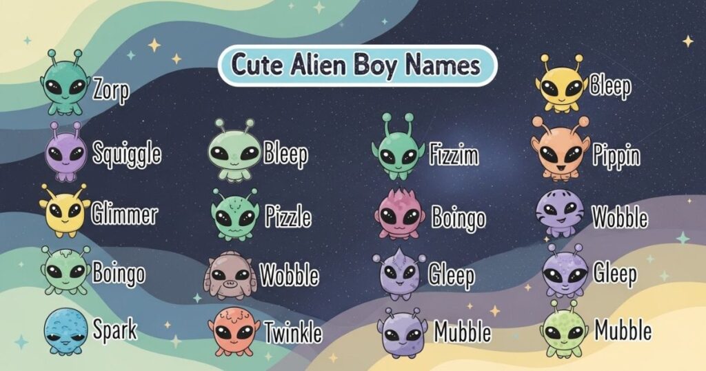 Cute Alien Boy Names List