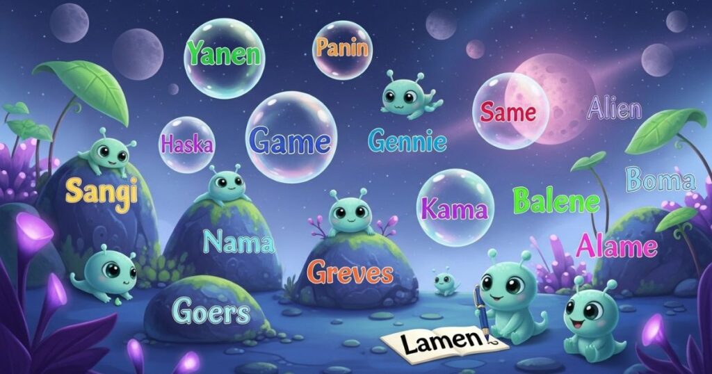 Cute Alien Names for Writing
