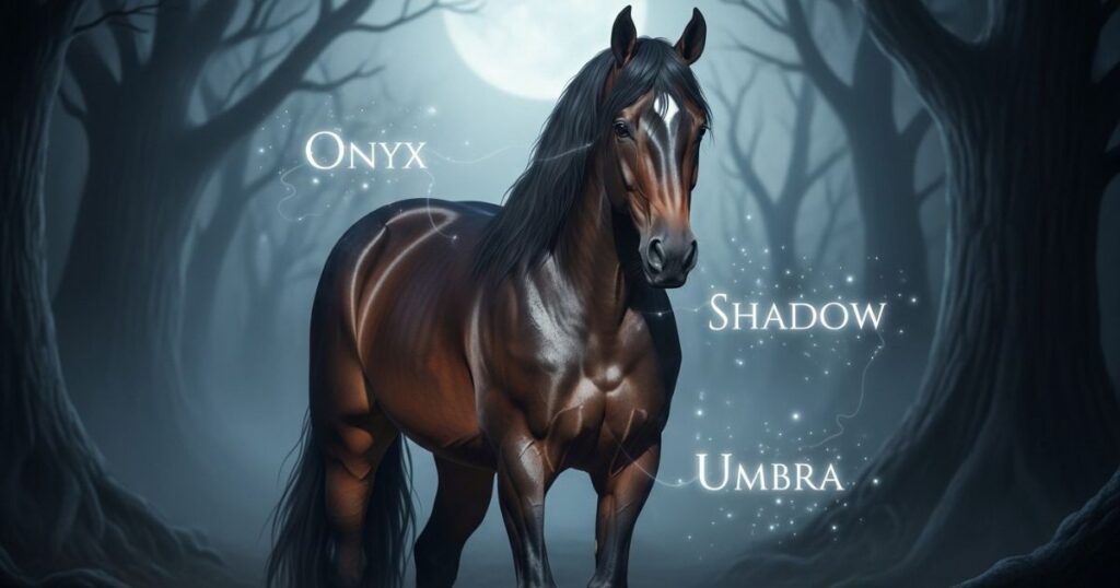 Dark Brown Horse Names Mysterious, Powerful, and Deeply Striking