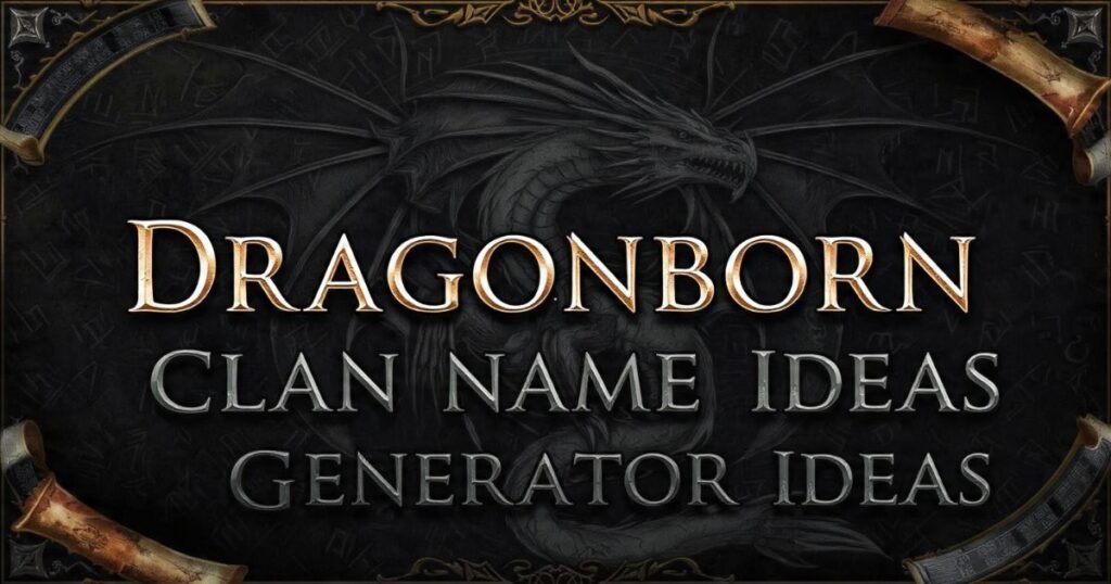 Dragonborn Clan Name Generator Ideas