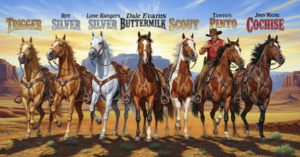 Famous Western Horse Names from Movies That Became Legends
