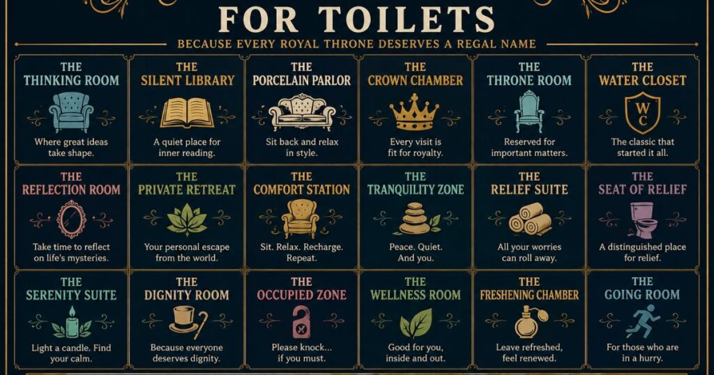 Fancy Names for Toilets