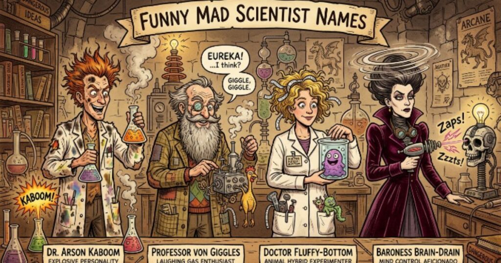 Funny Mad Scientist Names
