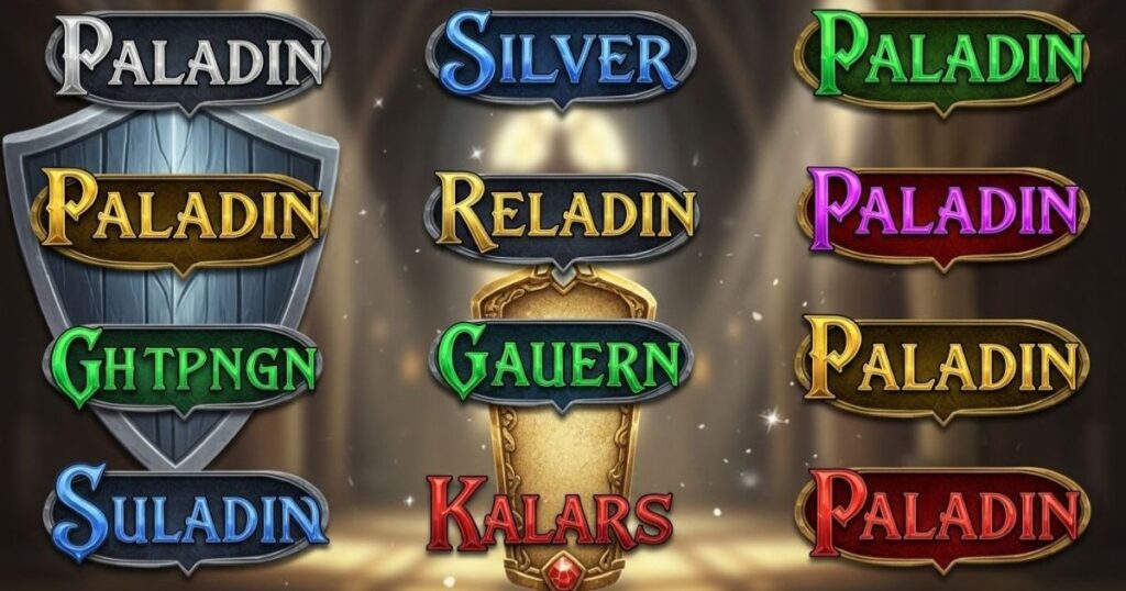 How to Choose the Perfect Paladin Names
