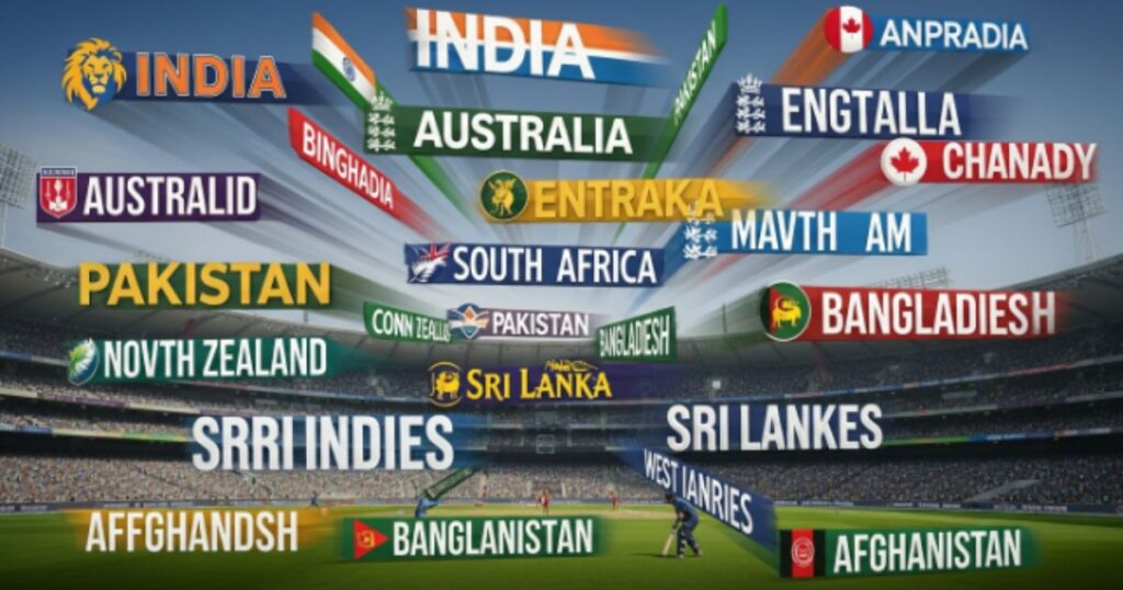 International Cricket Team Names