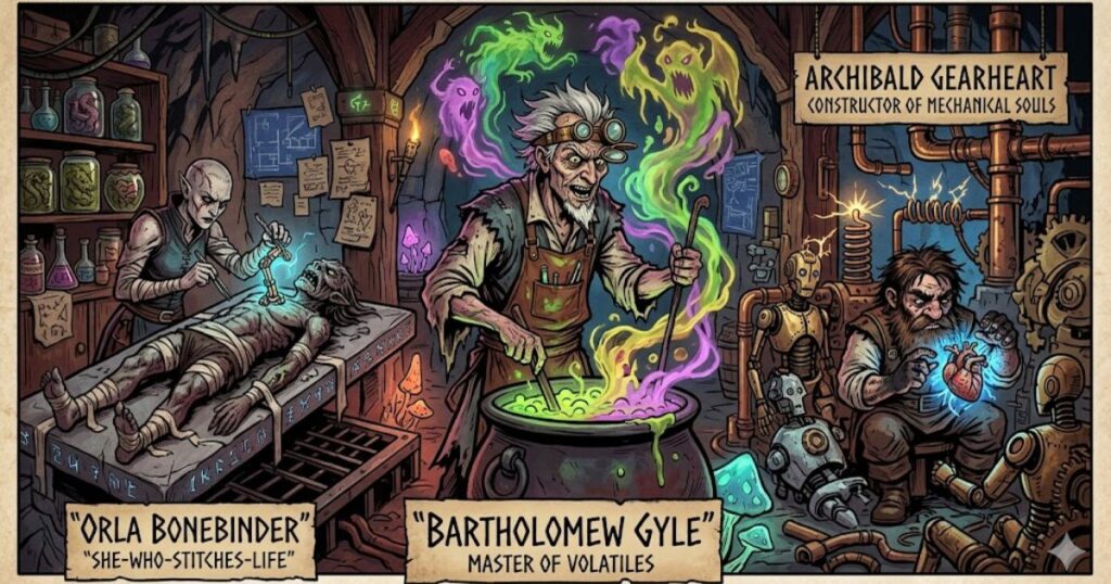 Mad Scientist Names for Fantasy Worlds
