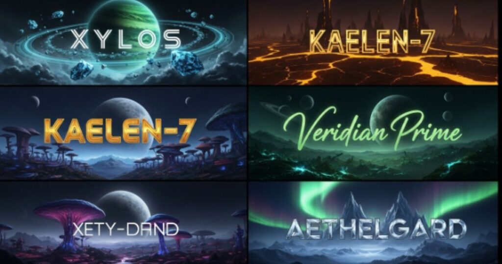 Mysterious Alien Planet Name Ideas
