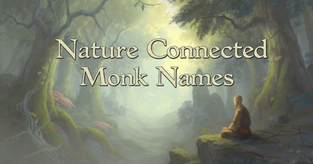 Nature Connected Monk Names