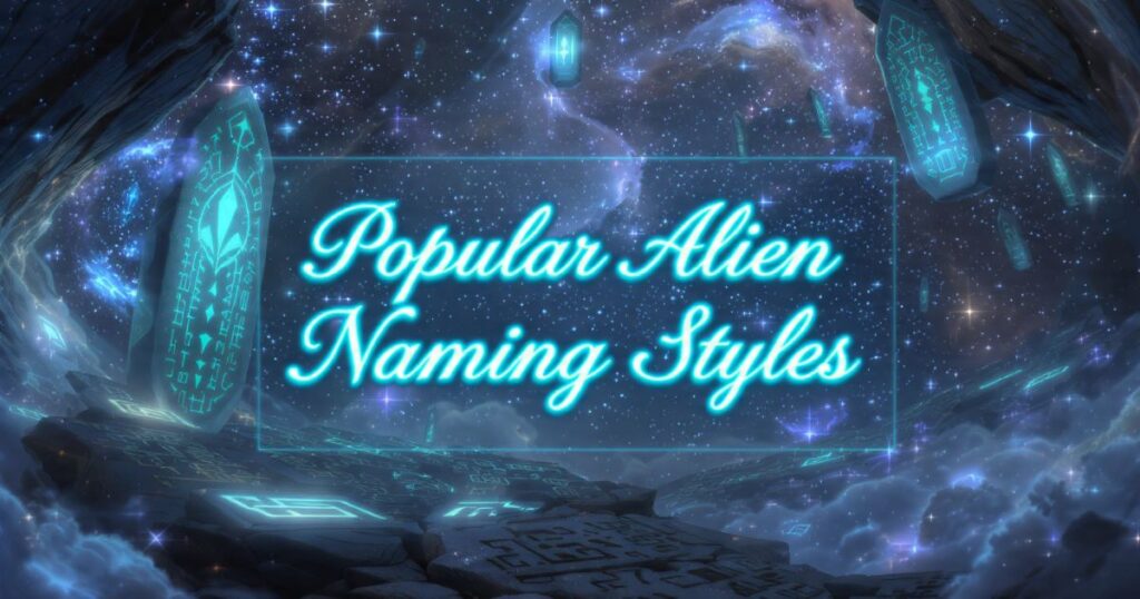 Popular Alien Naming Styles