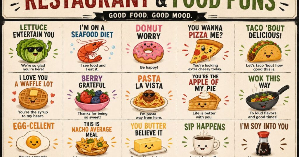 Restaurant & Food Puns