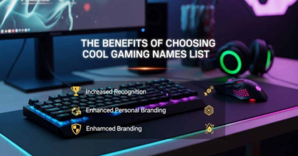 The Benefits of Choosing Cool Gaming Names List
