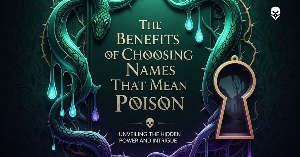 The Benefits of Choosing Names That Mean Poison
