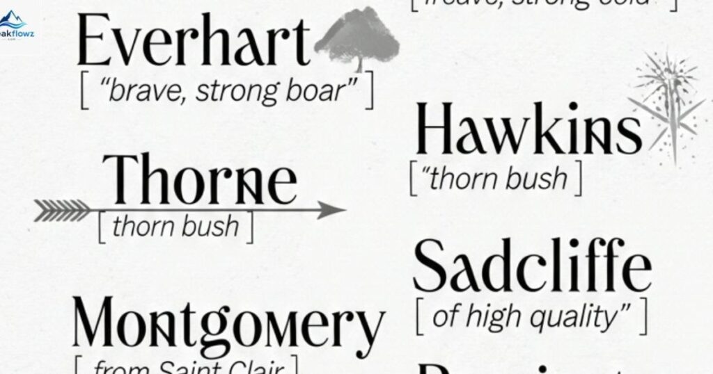 Traditional White Surnames From England