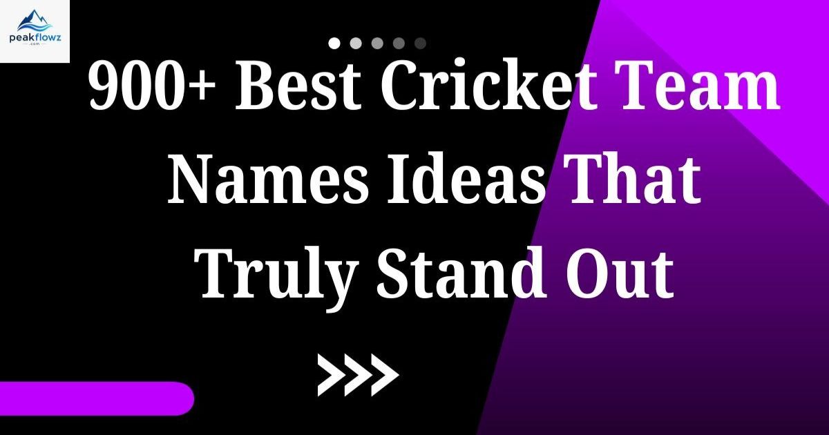 cricket team names
