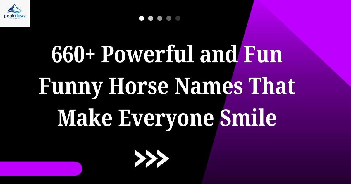 funny horse names