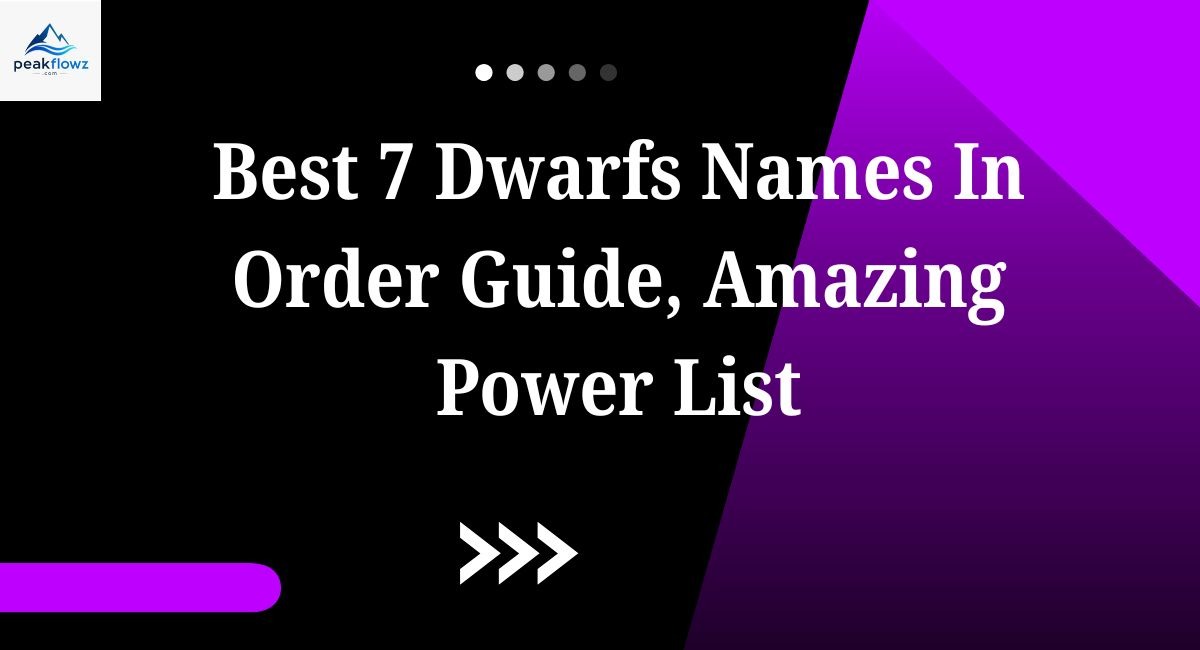 what are the name of the 7 dwarfs